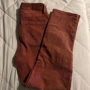 Pumpkin Orange Corduroy Pants